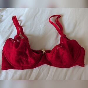 Savage X Fenty NWOT Bold Red Lace Bra